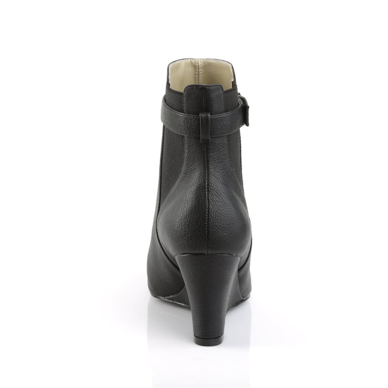 Pleaser Kimberly-102 Vegan Leather Laarzen Dames Zwart | PZUEO-BE