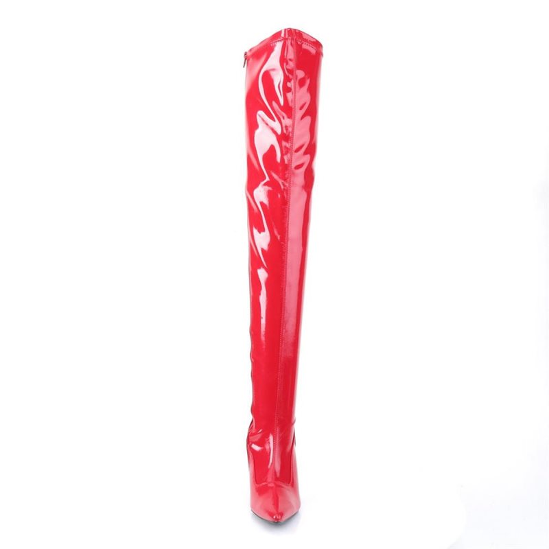Pleaser Lust-3000 Hoge Hakken Dames Rood | JLZES-BE