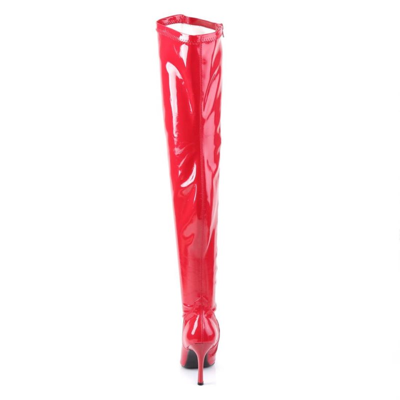 Pleaser Lust-3000 Hoge Hakken Dames Rood | JLZES-BE