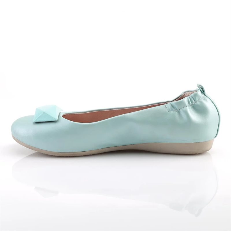 Pleaser Olive-08 Ballerinas Dames Blauw | BHJVK-BE