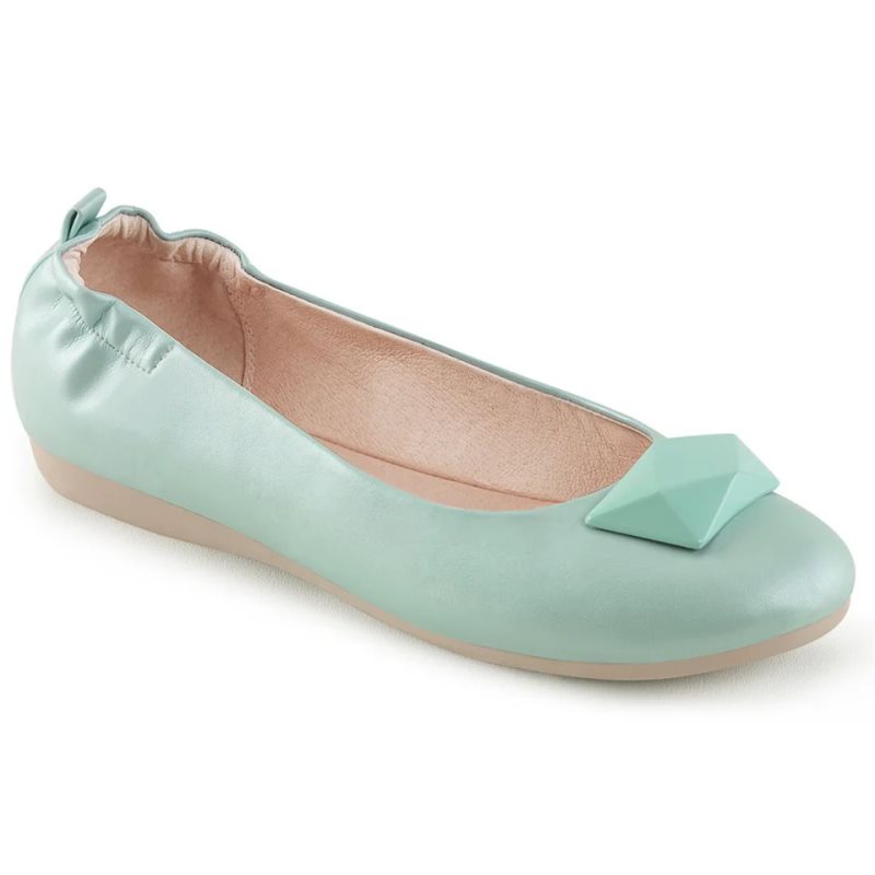 Pleaser Olive-08 Ballerinas Dames Blauw | BHJVK-BE