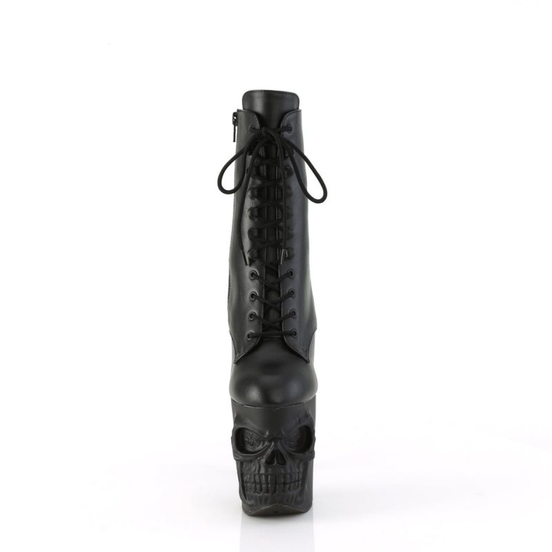 Pleaser Rapture-1020 Vegan Leather Laarzen Dames Zwart | JUDGP-BE