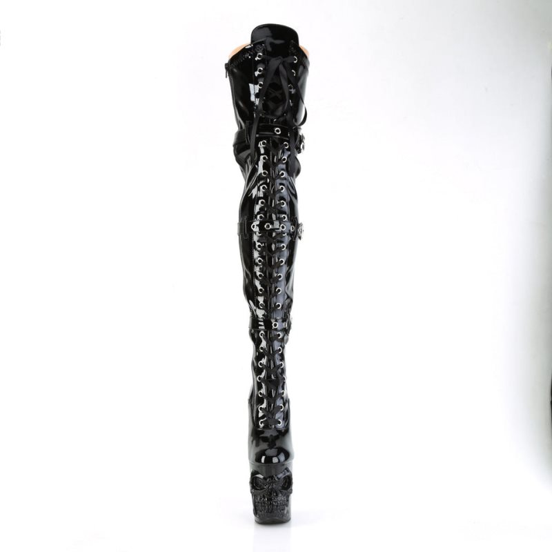 Pleaser Rapture-3028 Hoge Hakken Dames Zwart | WVSXN-BE