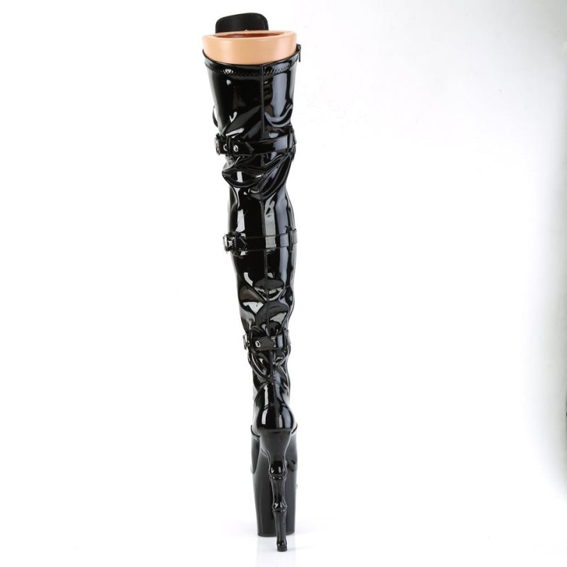 Pleaser Rapture-3028 Hoge Hakken Dames Zwart | WVSXN-BE