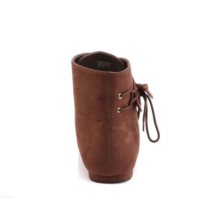 Pleaser Renaissance-50 Enkellaarzen Heren Bruin | PEGLQ-BE