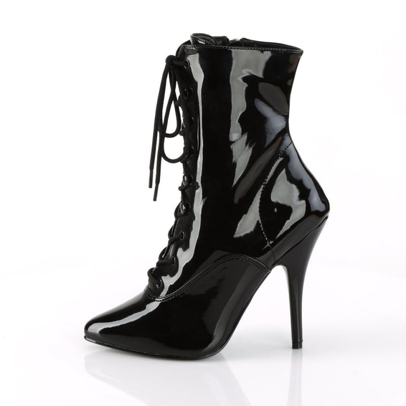Pleaser Seduce-1020 Laarzen Dames Zwart | ORLFB-BE