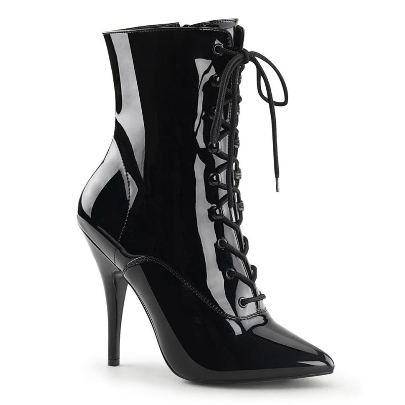 Pleaser Seduce-1020 Laarzen Dames Zwart | ORLFB-BE