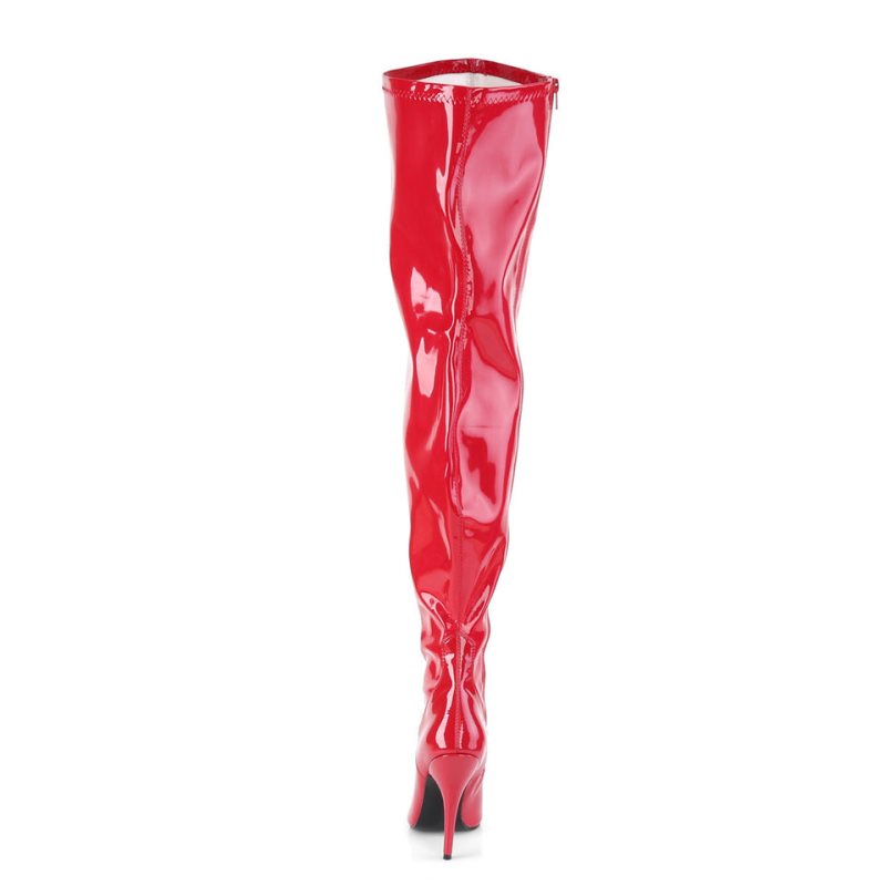 Pleaser Seduce-3000WC Hoge Hakken Dames Rood | SMVRO-BE