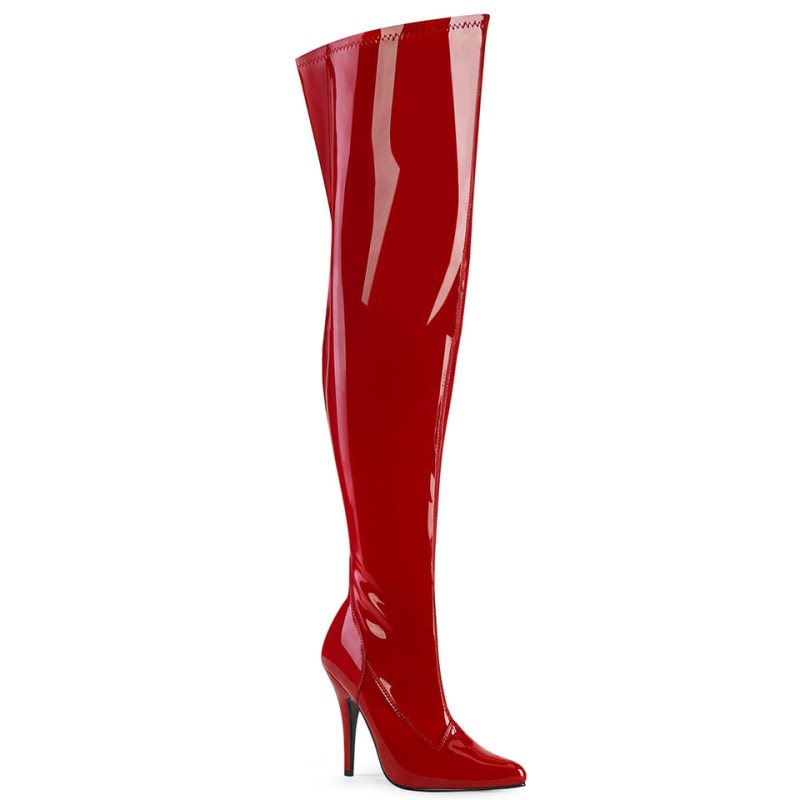 Pleaser Seduce-3000WC Hoge Hakken Dames Rood | SMVRO-BE