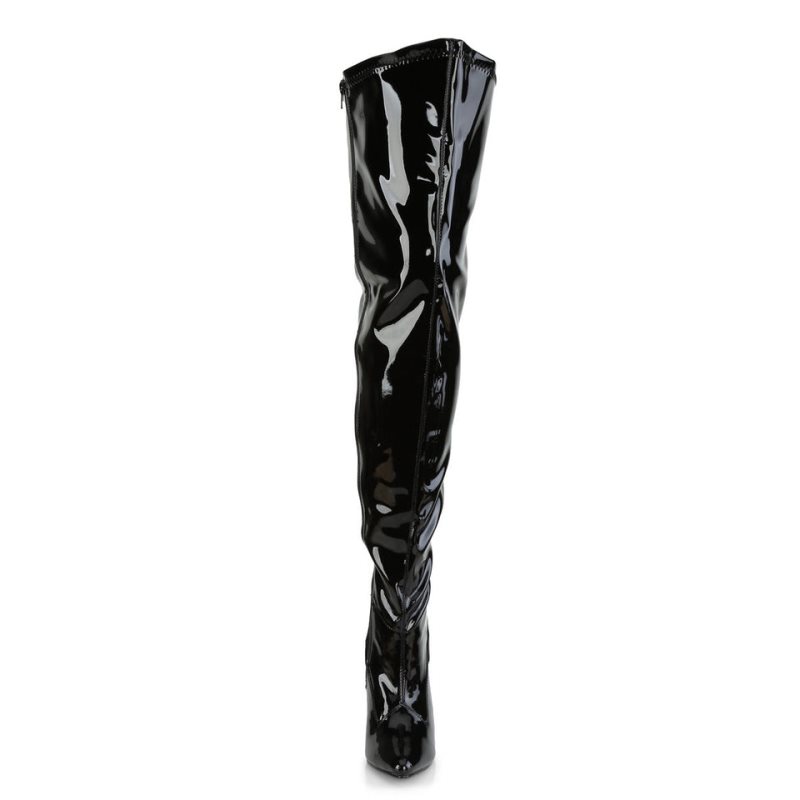 Pleaser Seduce-3000WC Hoge Hakken Dames Zwart | DIJGQ-BE