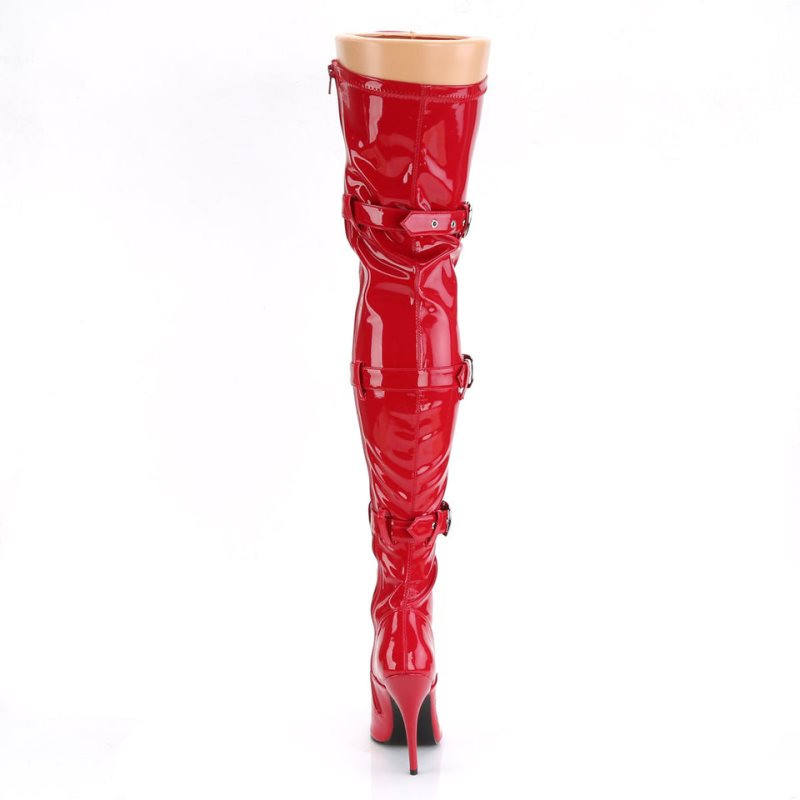 Pleaser Seduce-3028 Hoge Hakken Dames Rood | JHWIU-BE