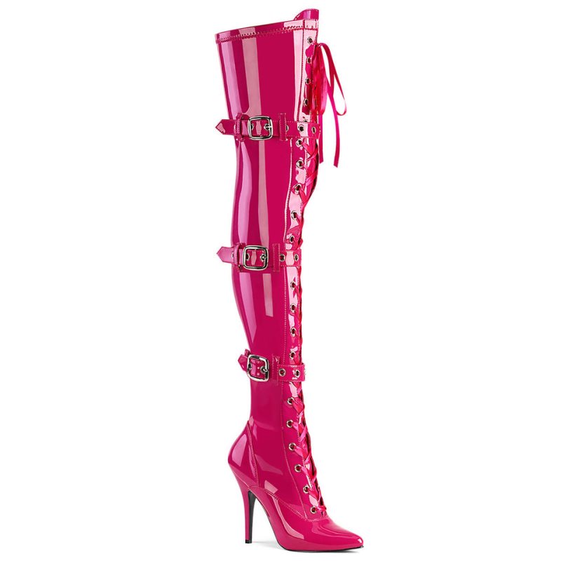 Pleaser Seduce-3028 Hoge Hakken Dames Roze | ZDVUX-BE