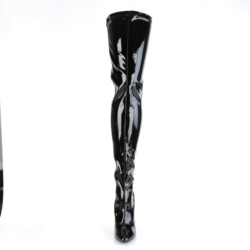 Pleaser Seduce-3063 Hoge Hakken Dames Zwart | LXFRT-BE