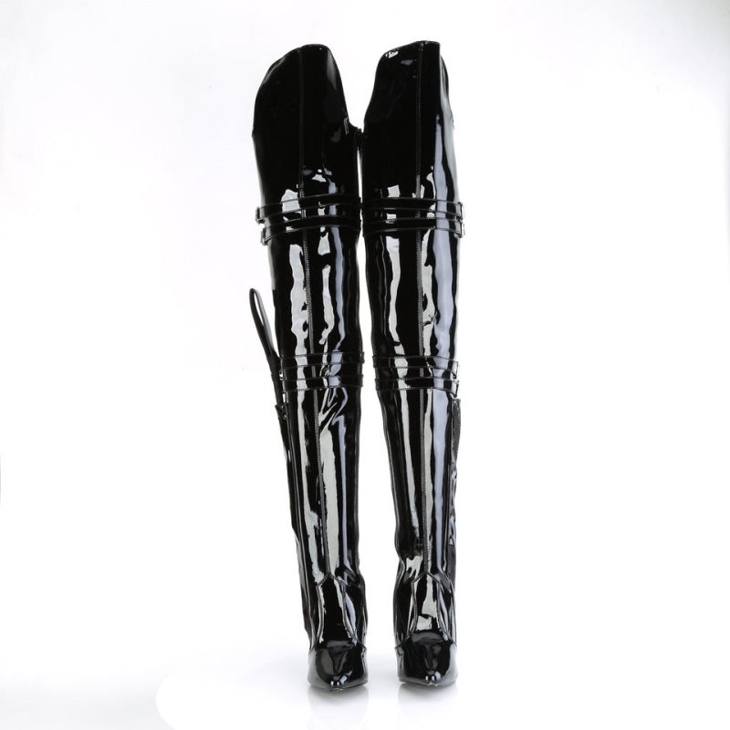 Pleaser Seduce-3080 Hoge Hakken Dames Zwart | MDXAV-BE