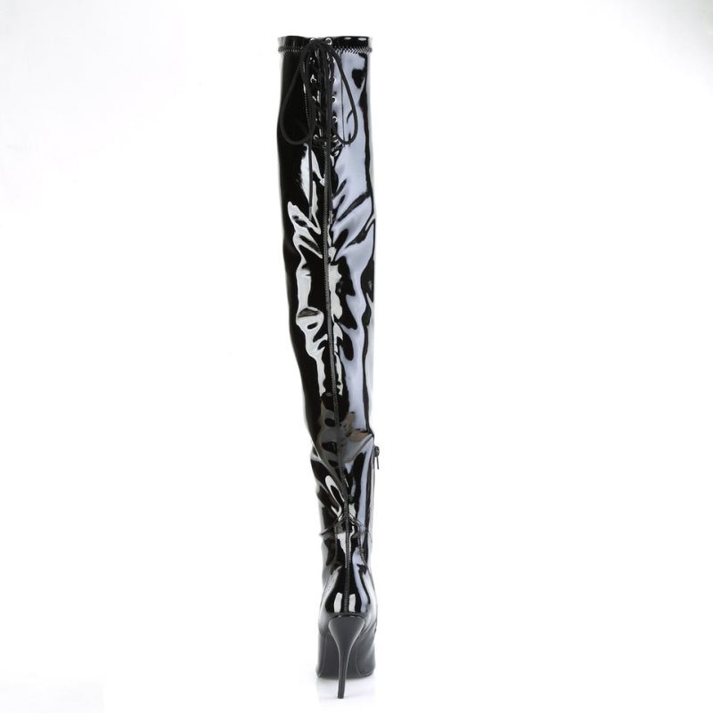 Pleaser Seduce-4000SLT Hoge Hakken Dames Zwart | DTBGN-BE