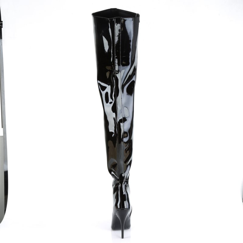 Pleaser Seduce-4010 Hoge Hakken Dames Zwart | GNDKQ-BE
