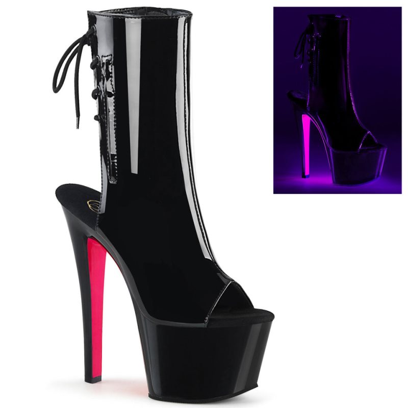 Pleaser Sky-1018TT Laarzen Dames Zwart | XVBJP-BE