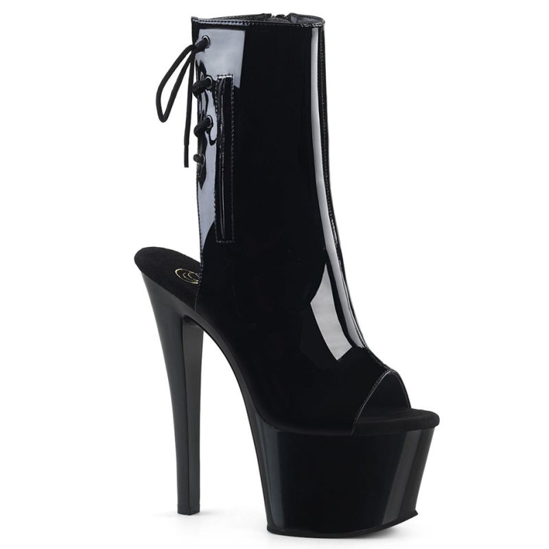 Pleaser Sky-1018 Laarzen Dames Zwart | WBRCN-BE