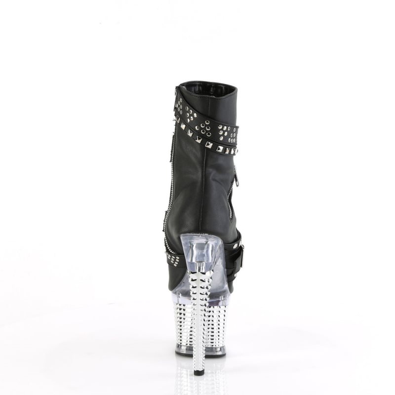 Pleaser Spectator-1015 Vegan Leather Laarzen Dames Zwart | NJVTB-BE