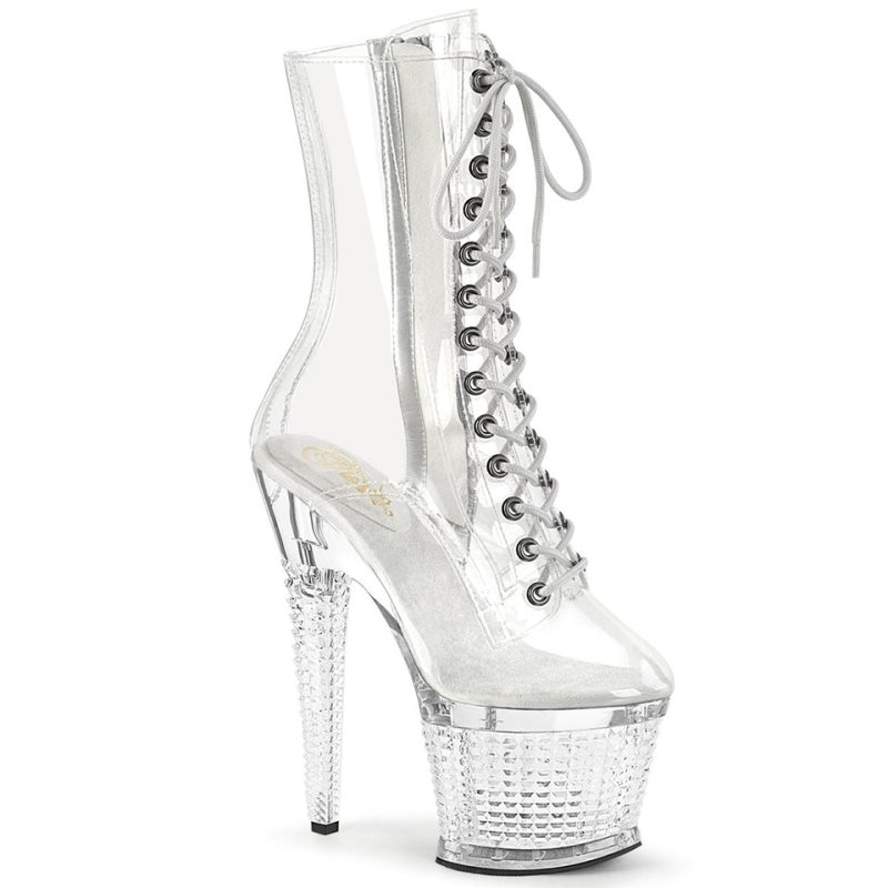 Pleaser Spectator-1040C Laarzen Dames Clear | OQEYB-BE