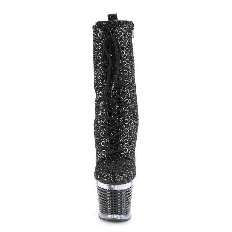 Pleaser Spectator-1040G Laarzen Dames Zwart | KCLXS-BE