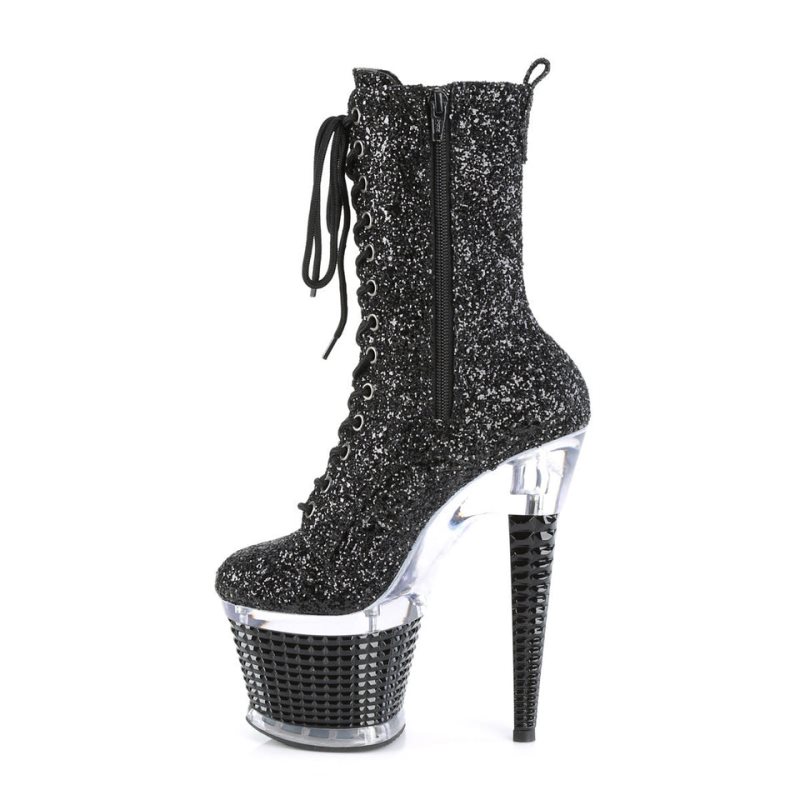Pleaser Spectator-1040G Laarzen Dames Zwart | KCLXS-BE