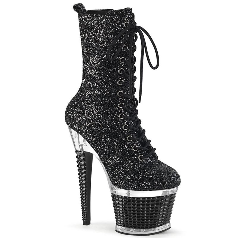 Pleaser Spectator-1040G Laarzen Dames Zwart | KCLXS-BE