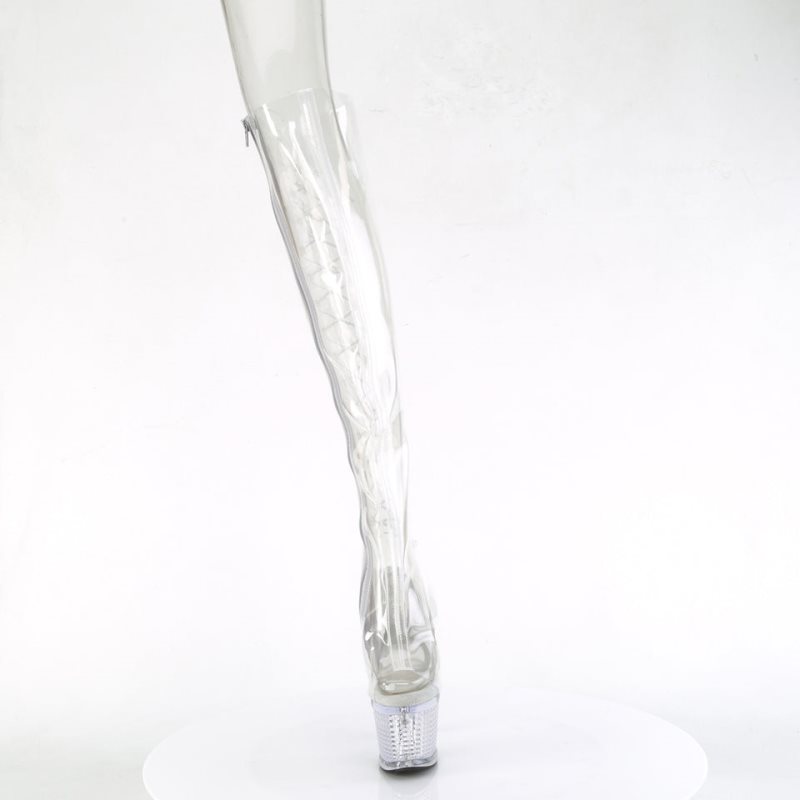 Pleaser Spectator-3019C Hoge Hakken Dames Clear | HSAIK-BE