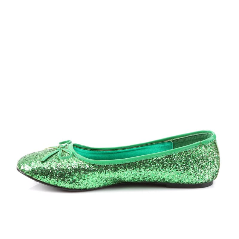 Pleaser Star-16G Ballerinas Dames Groen | YZKCQ-BE