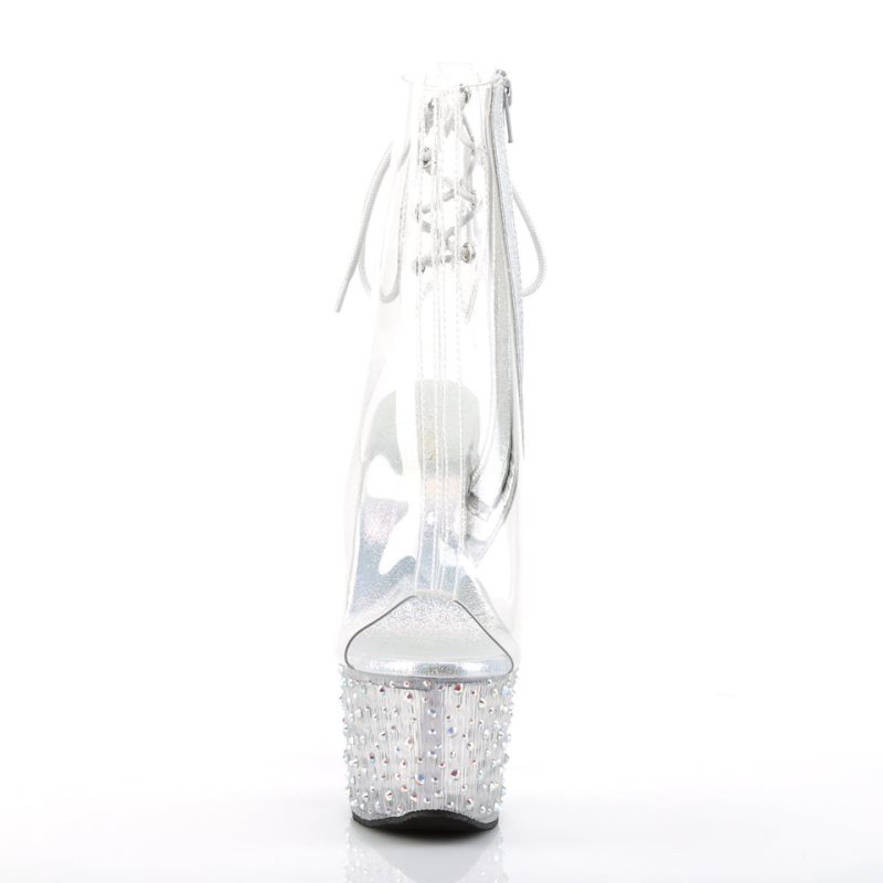 Pleaser Stardance-1018C-7 Laarzen Dames Clear | TPYQR-BE