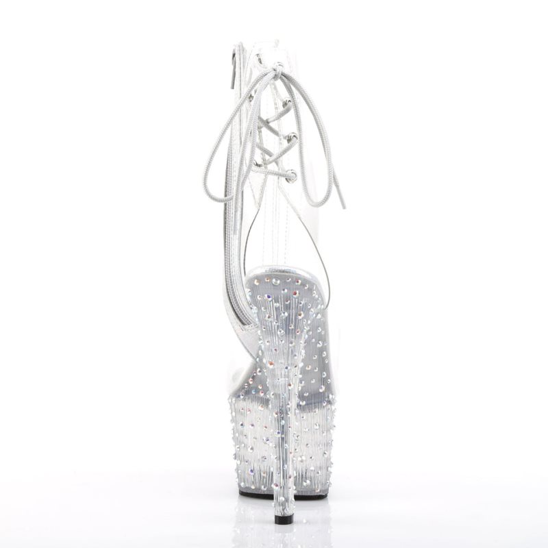 Pleaser Stardance-1018C-7 Laarzen Dames Clear | TPYQR-BE