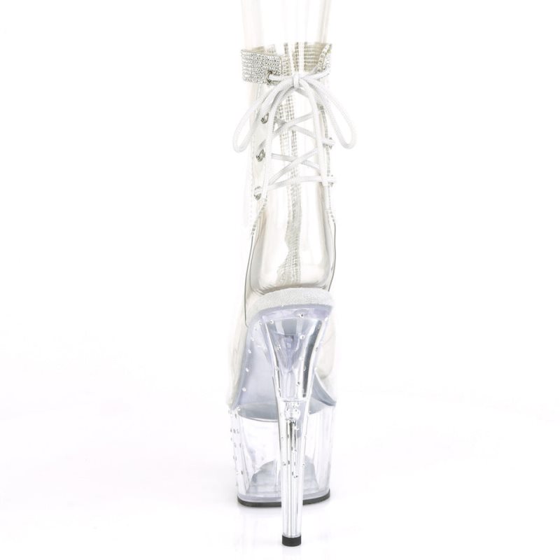 Pleaser Stardust-1018C-2RS Laarzen Dames Clear | HCTSA-BE