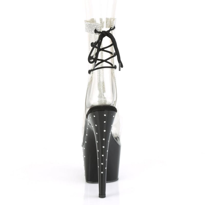 Pleaser Stardust-1018C-2RS Laarzen Dames Zwart | CJENY-BE