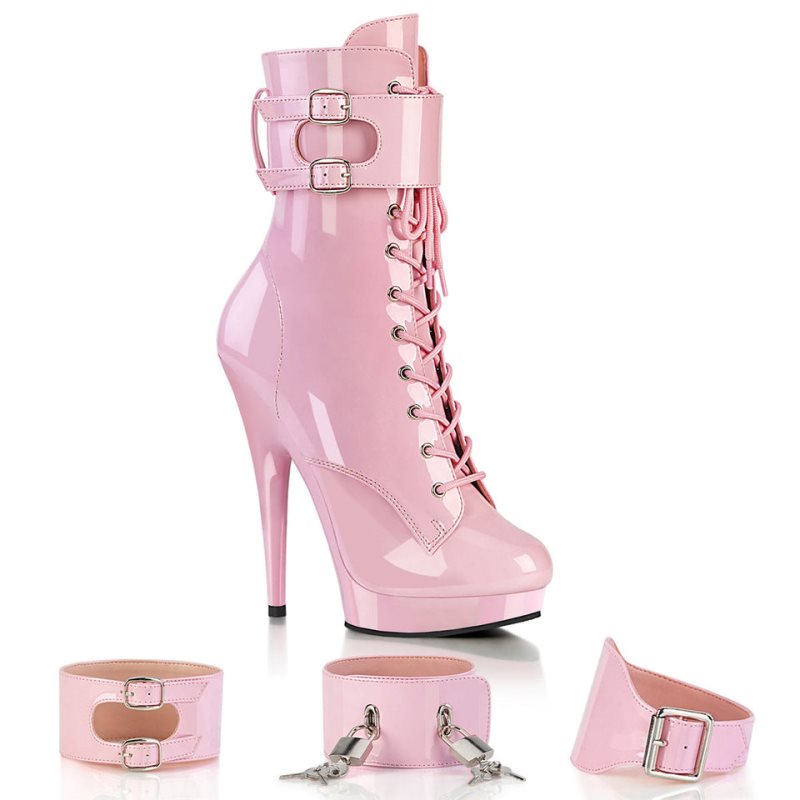 Pleaser Sultry-1023 Laarzen Dames Roze | RQCOP-BE