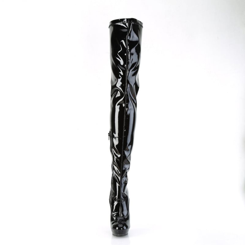 Pleaser Sultry-4000 Hoge Hakken Dames Zwart | MFXNH-BE