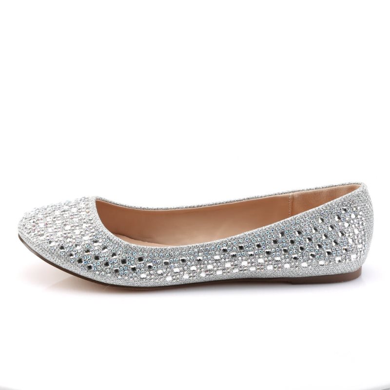 Pleaser Treat-06 Ballerinas Dames Zilver | WNXMV-BE