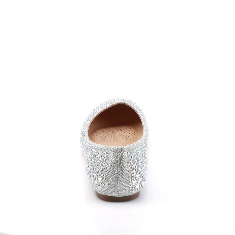 Pleaser Treat-06 Ballerinas Dames Zilver | WNXMV-BE