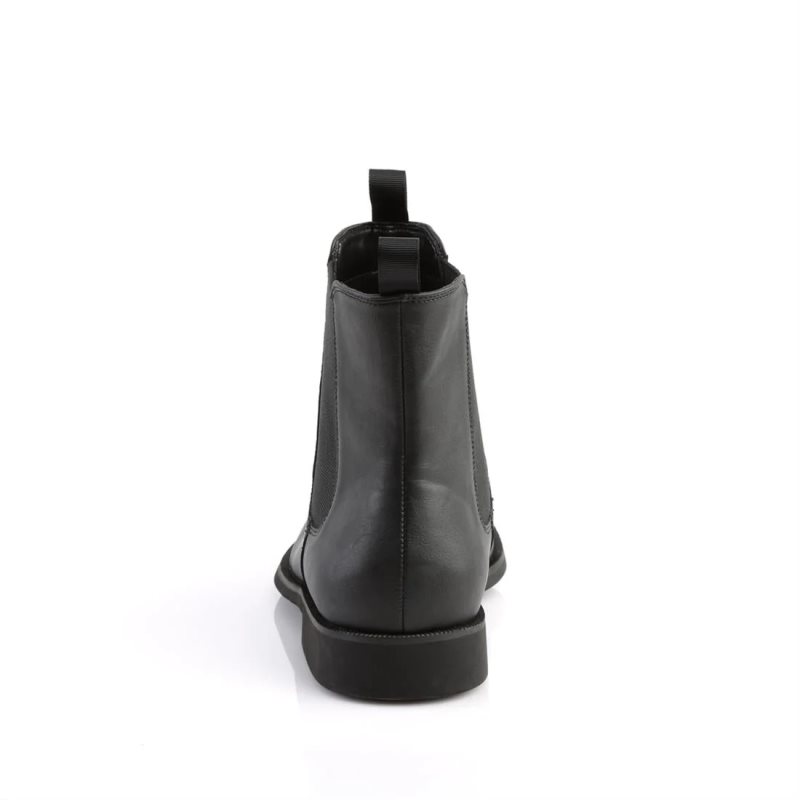 Pleaser Trooper-12 Vegan Leather Chelsea Laarzen Heren Zwart | SQKVZ-BE