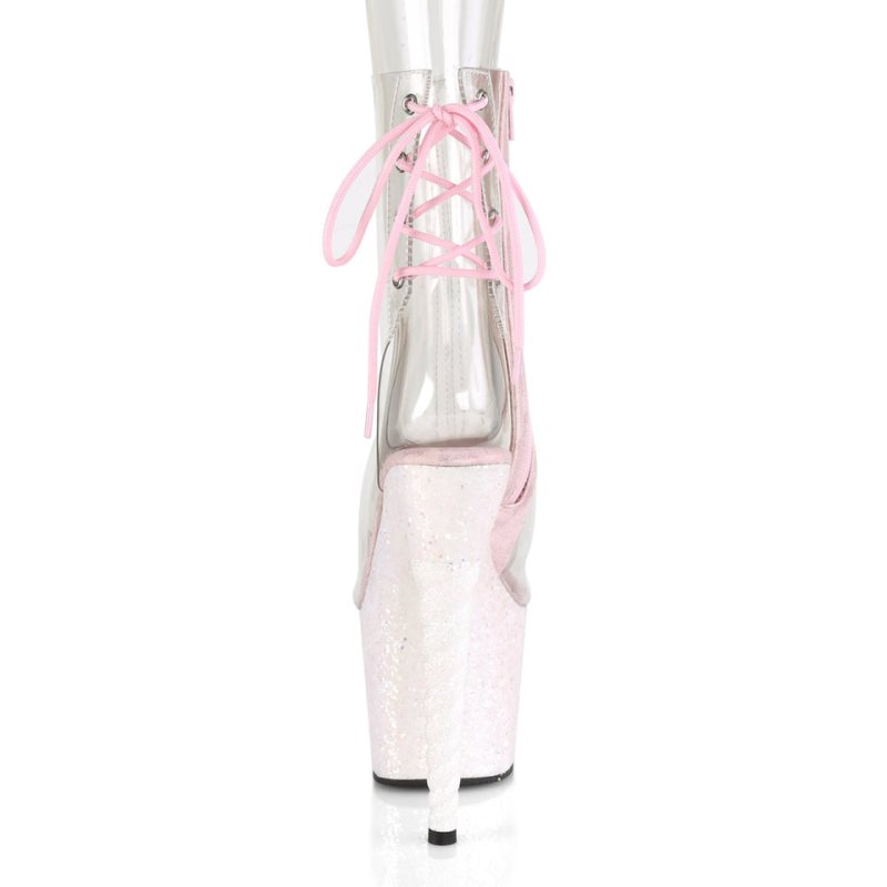 Pleaser Unicorn-1018C Laarzen Dames Wit | JLFQZ-BE