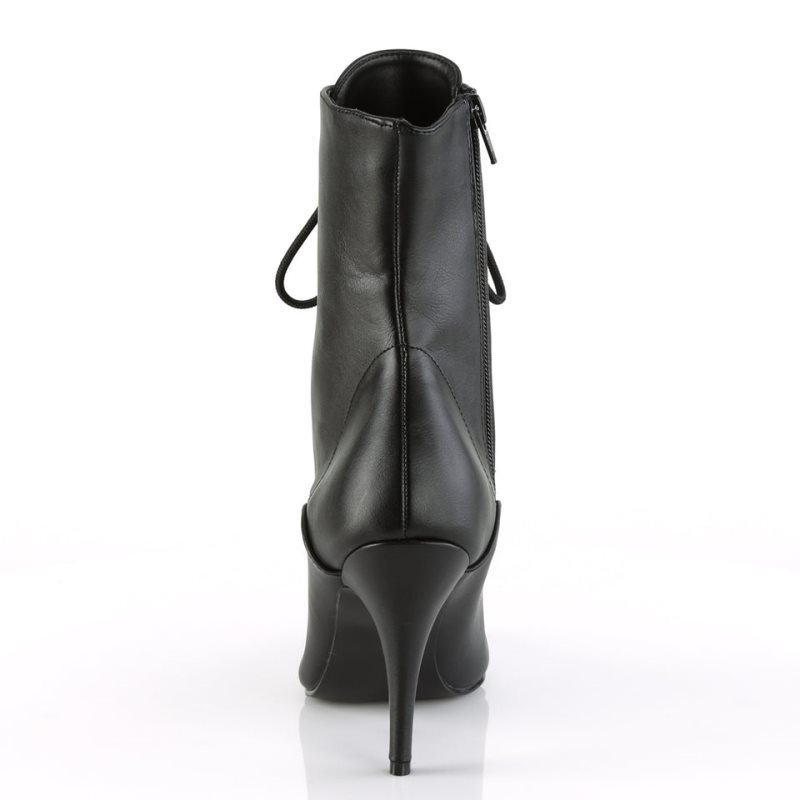 Pleaser Vanity-1020 Vegan Leather Laarzen Dames Zwart | OKBHT-BE