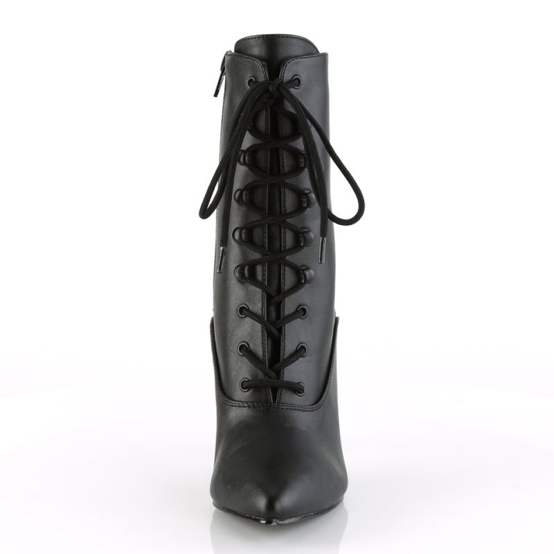 Pleaser Vanity-1020 Vegan Leather Laarzen Dames Zwart | OKBHT-BE
