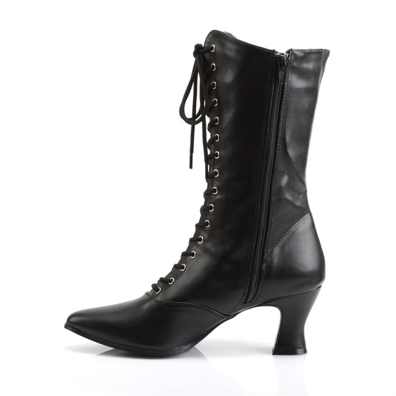 Pleaser Victorian-120 Laarzen Dames Zwart | OFDHU-BE