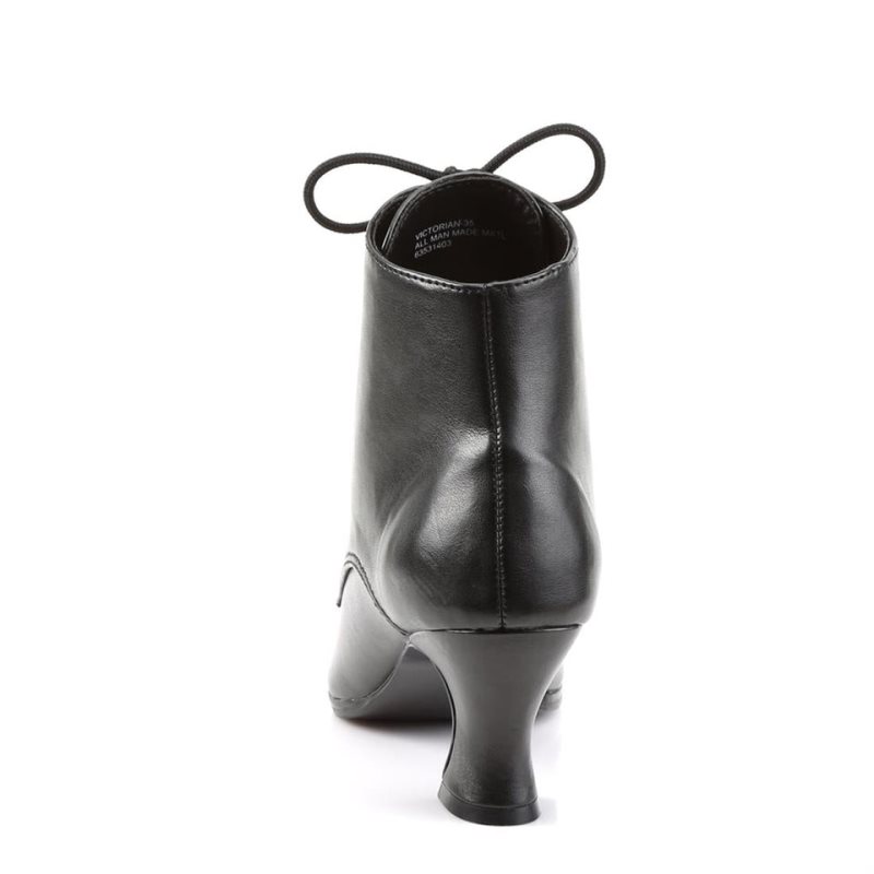 Pleaser Victorian-35 Laarzen Dames Zwart | OQCBP-BE
