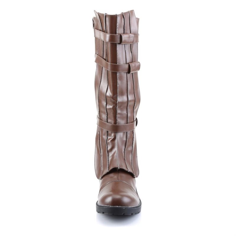 Pleaser Walker-130 Knie Laarzen Heren Bruin | EVGYA-BE