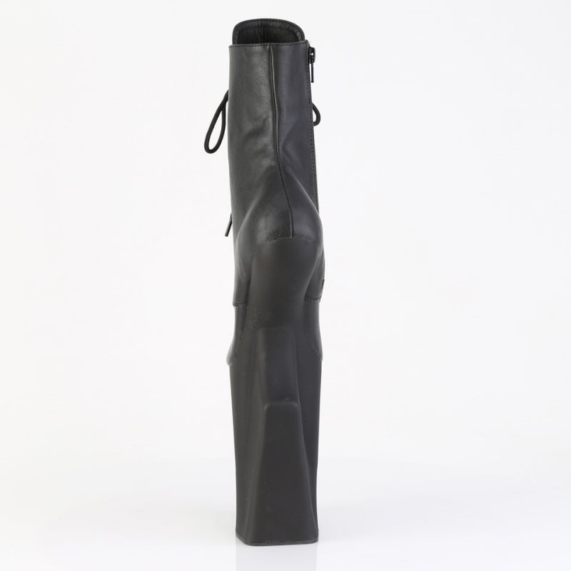 Pleaser Worship-1020 Faux Leather Laarzen Dames Zwart | JLUTM-BE