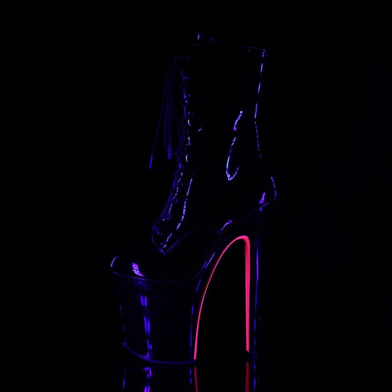 Pleaser Xtreme-1020TT Laarzen Dames Zwart Roze | SPKMI-BE