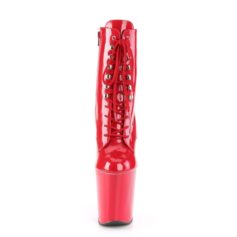 Pleaser Xtreme-1020 Laarzen Dames Rood | GVNDF-BE