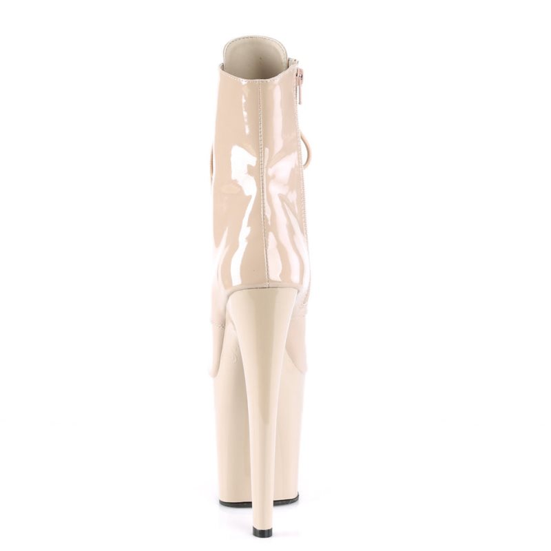Pleaser Xtreme-1021 Laarzen Dames Beige | JECAW-BE