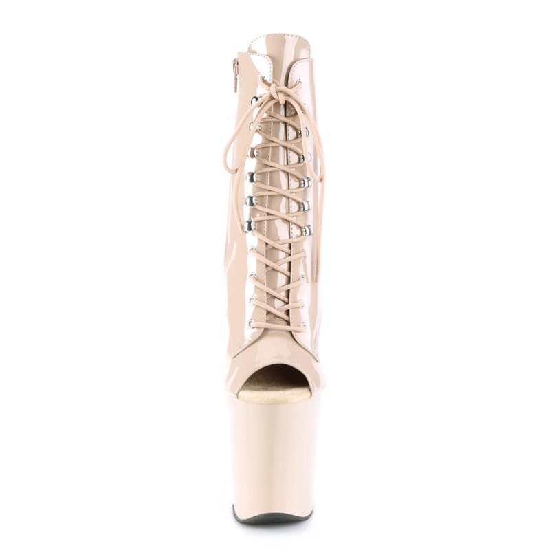 Pleaser Xtreme-1021 Laarzen Dames Beige | JECAW-BE