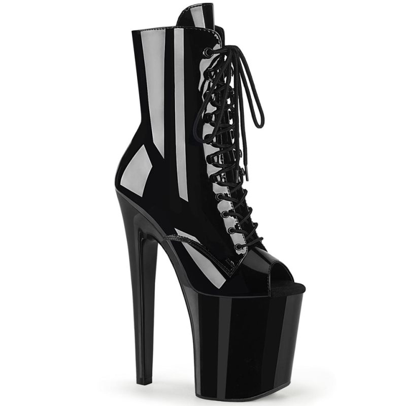Pleaser Xtreme-1021 Laarzen Dames Zwart | THRXK-BE
